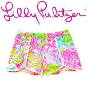 KIDS/GIRLS 8/10 LILLY PULITZER CHELA POM POM SHORT